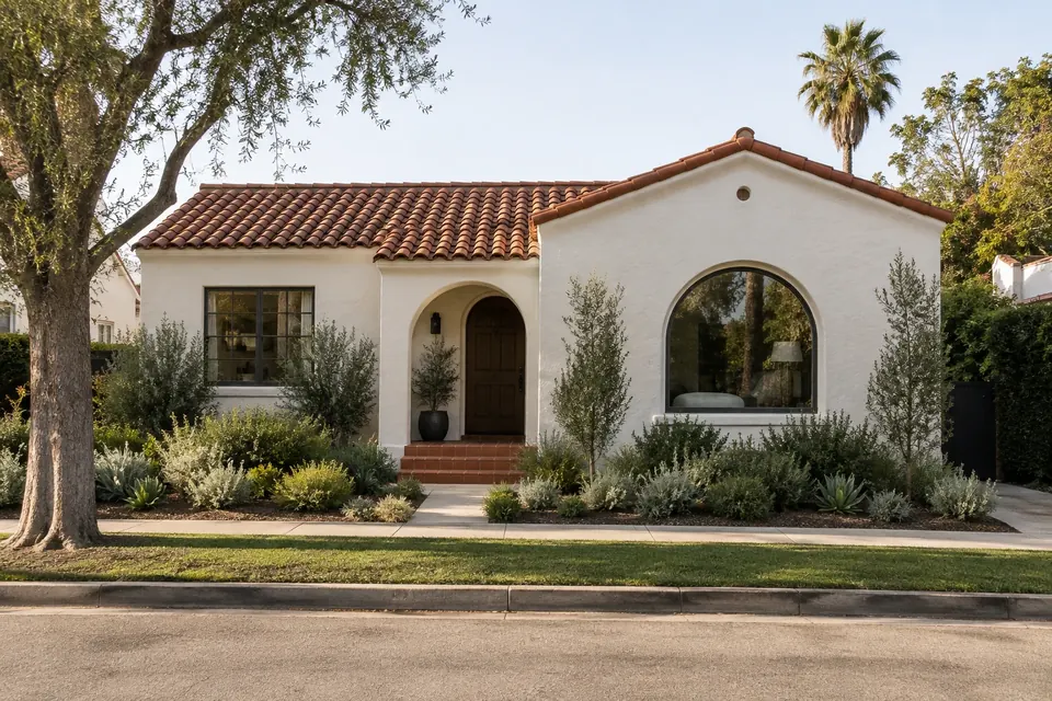 Design concept, before: single-story Spanish Revival home