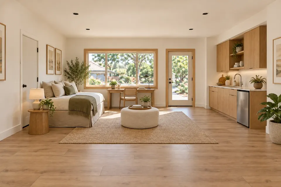 Garage converted into a living space