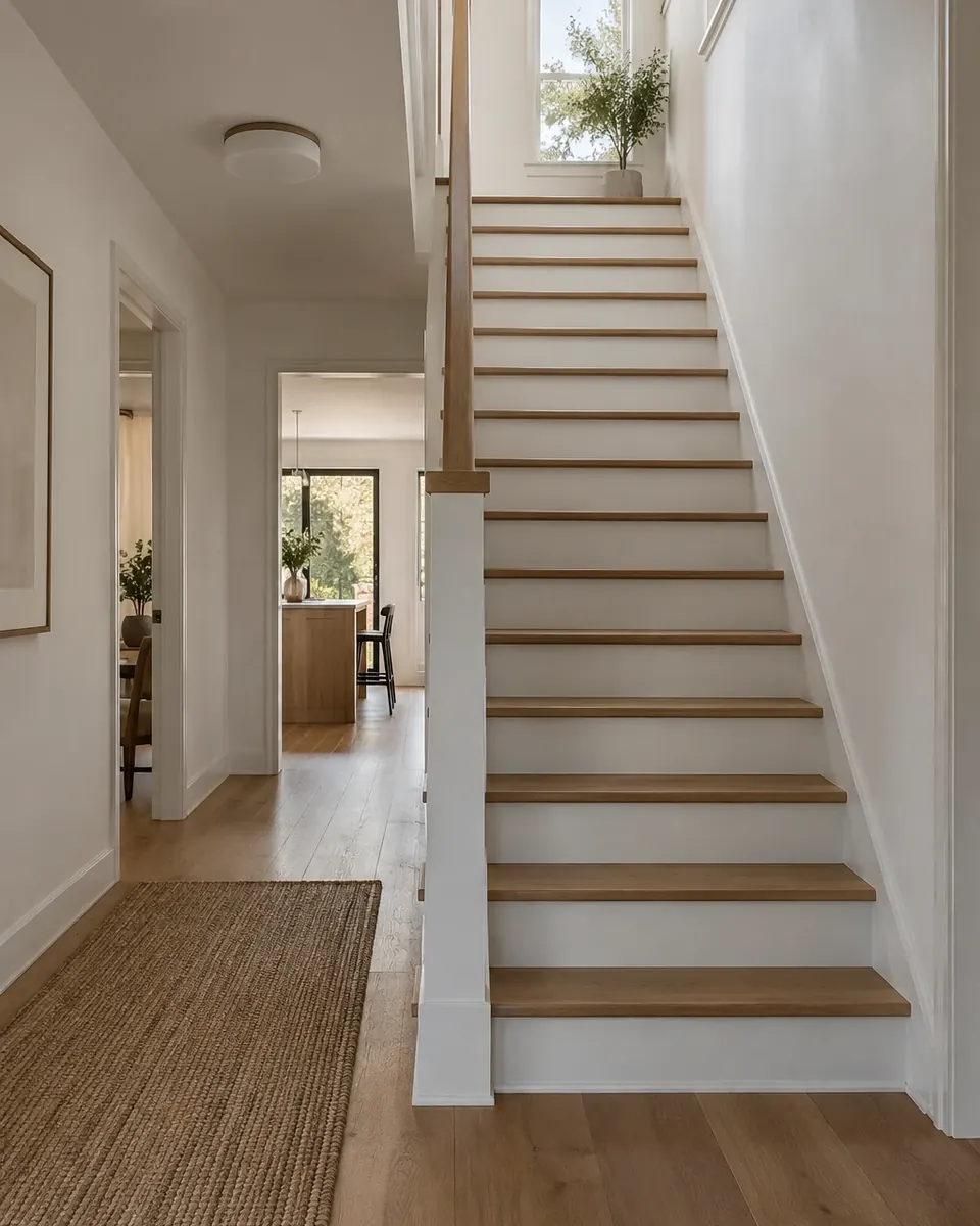 Design concept: new stair placed in the existing hallway