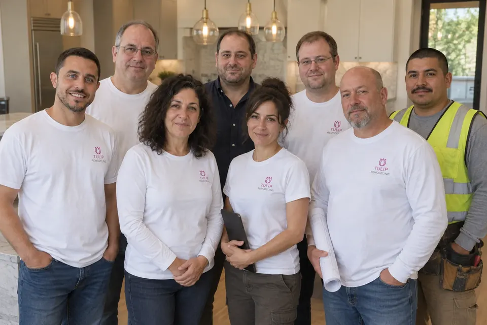 The eight-person Tulip Remodeling team