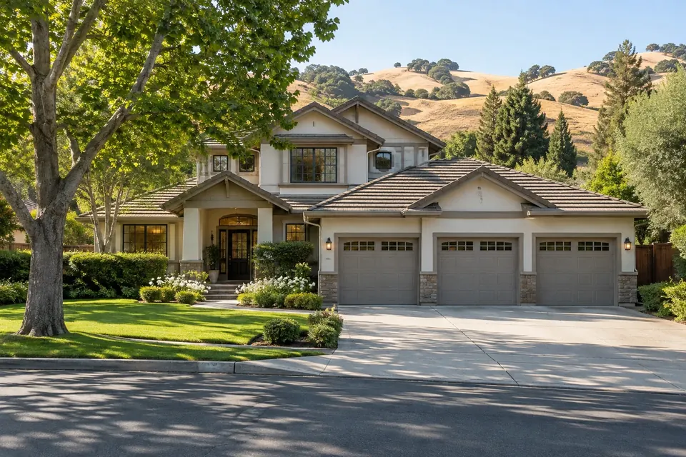 Illustration of a typical home in Pleasanton and the Tri-Valley