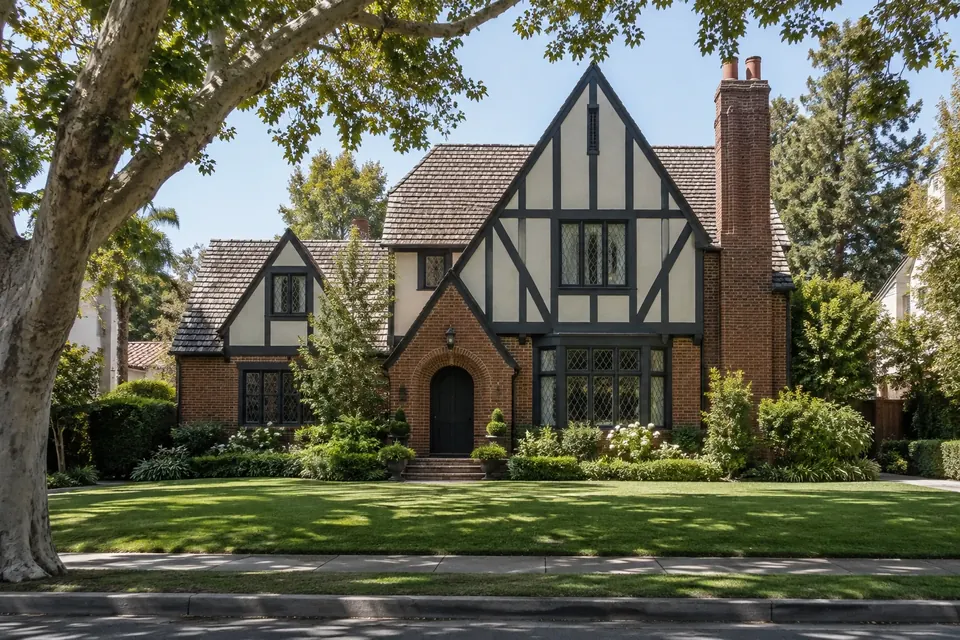 Illustration of a typical home in Hancock Park and Mid-Wilshire