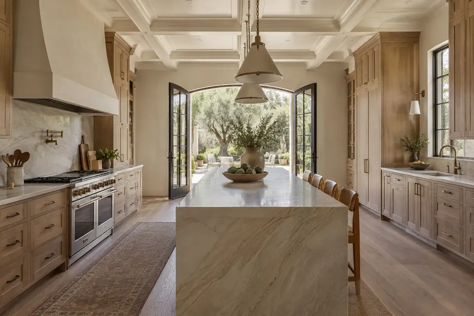 Illustration: chef's kitchen in a 1930s traditional home
