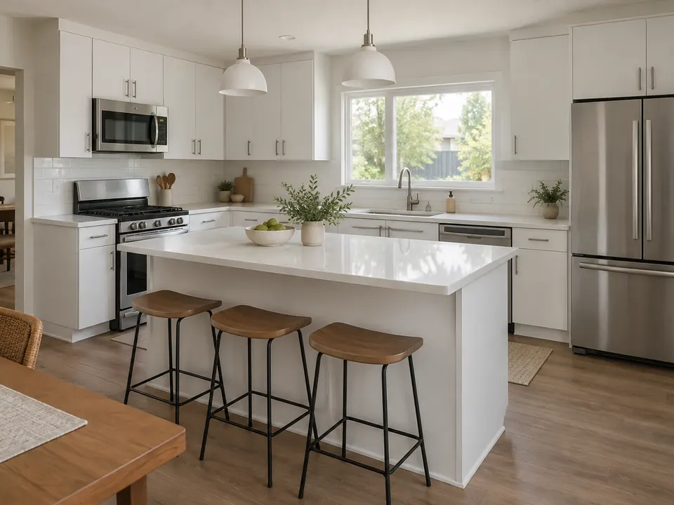 Design concept: kitchen at the essential finish level