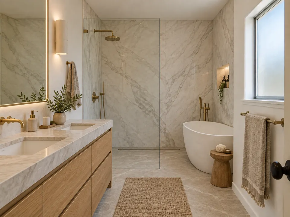 Design concept: bathroom at the premium finish level