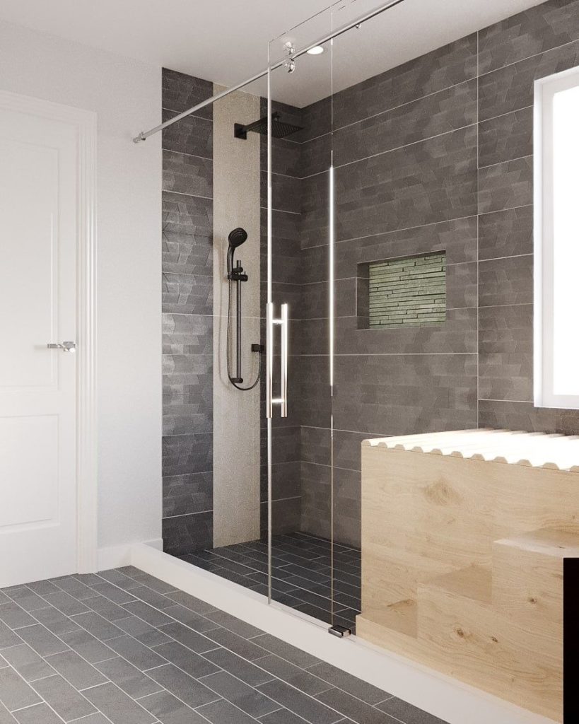 High 3D Zen Shower Remodel