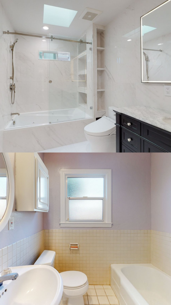 From Dull to Deluxe: Master Bathroom Makeover with Contemporary Flair