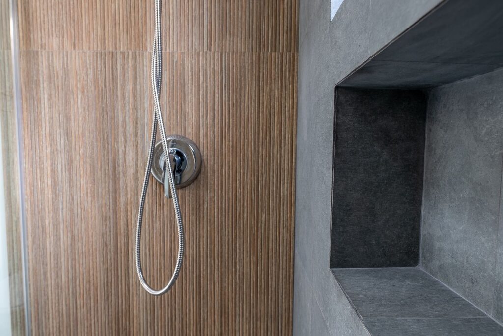 Natural Elegance: Before and After Shower Remodel